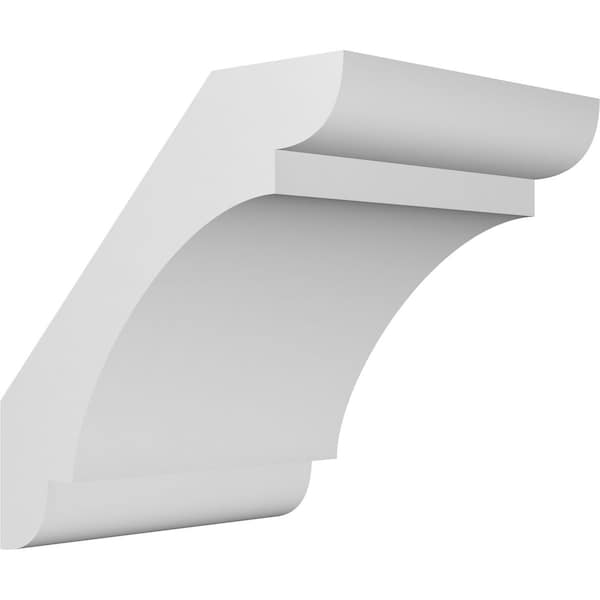 Ekena Millwork 3 1/2-in. W x 44-in. D x 44-in. H Olympic Architectural Grade PVC Knee Brace BRCP035X44X44OLY - main